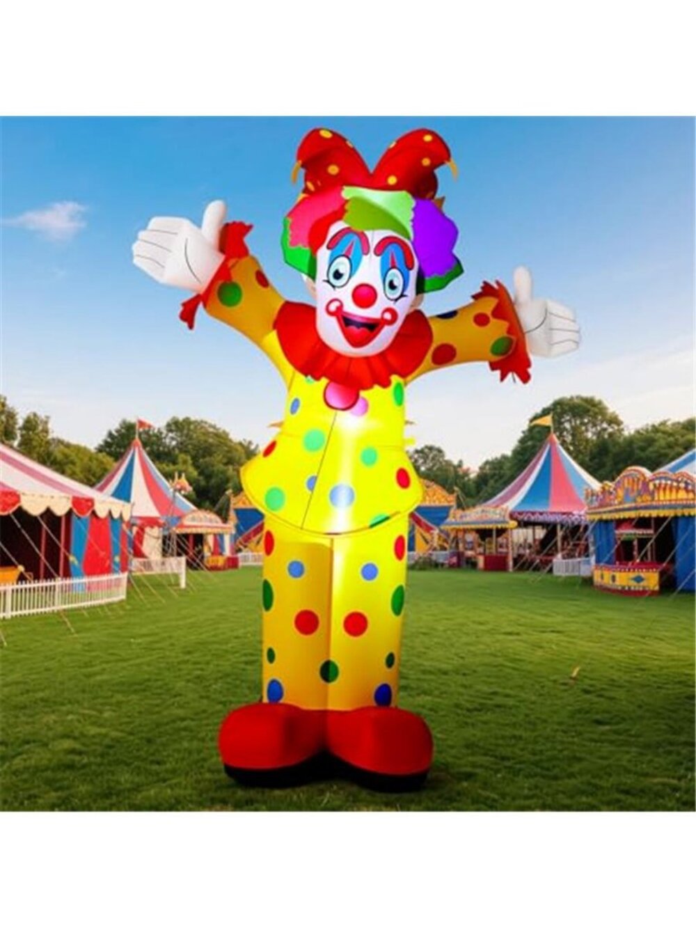 Capoda 5.9 ft Clown Inflatable Life Size Inflatable Carnival Decorations